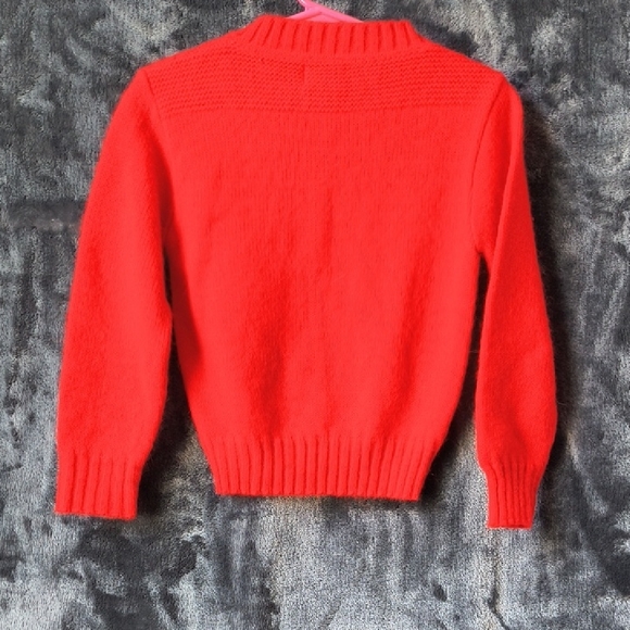 Florence Eiseman Vibrant Red Knit Sweater Size 4 - Picture 3 of 3